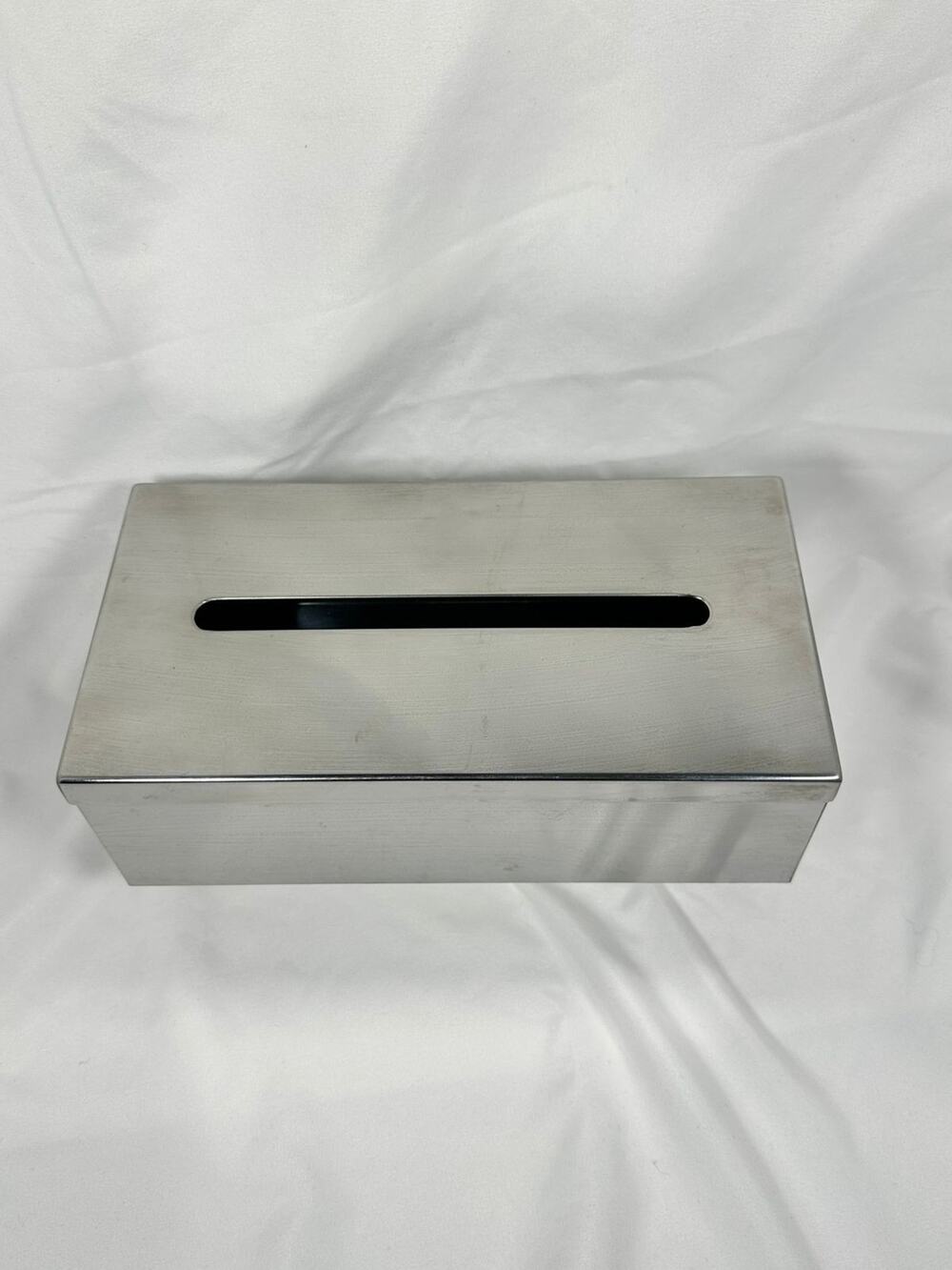 IKEA Rectangular Tissue Box Cover - Stainless Steel Paper Facial Cover, Moder